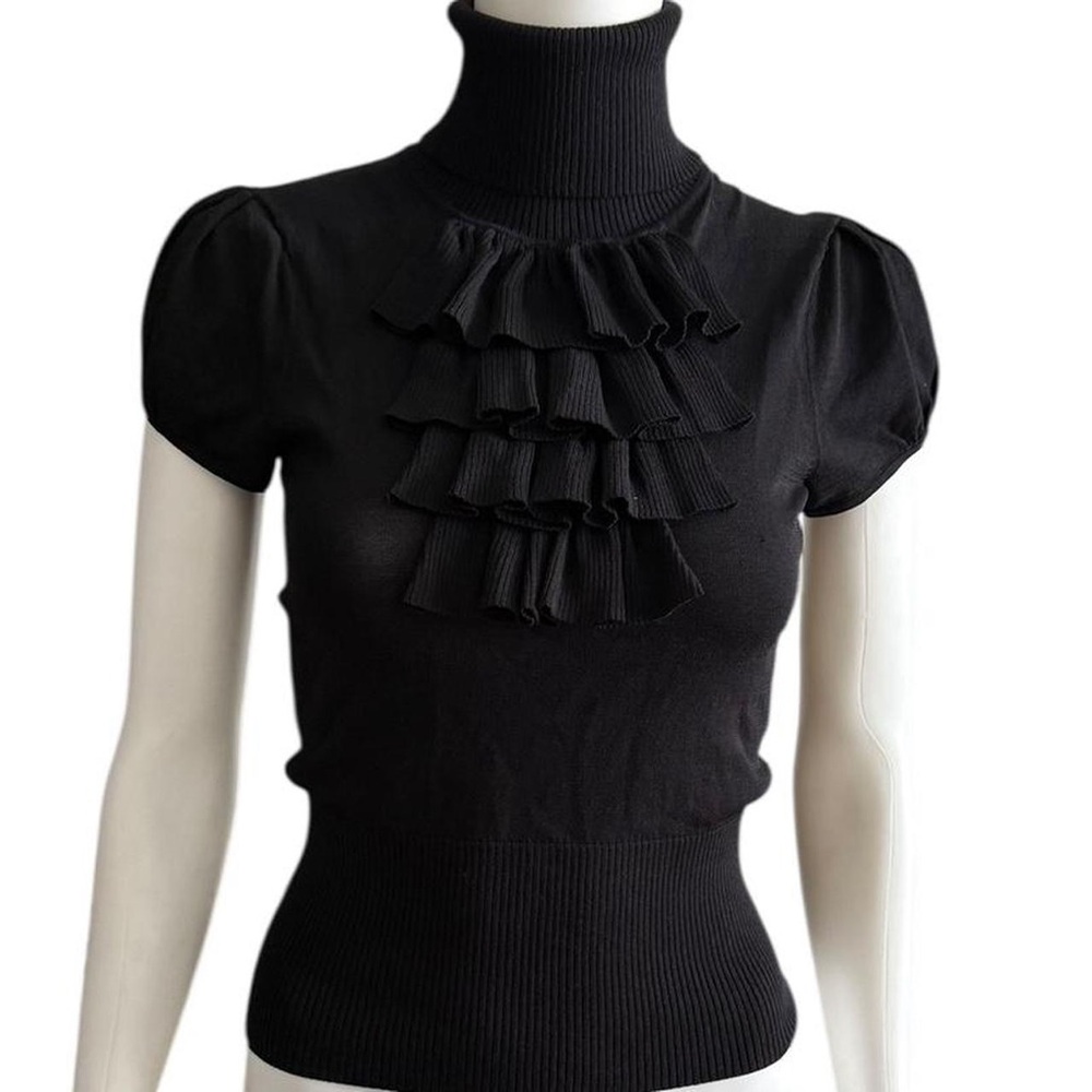 Catherine Malandrino Black Knit Top